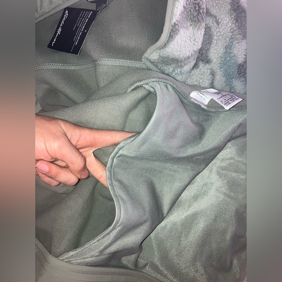 NWT Eddie Bauer All Over Print Sherpa Full Zip Fleece Lined Turtleneck - Picture 7 of 9